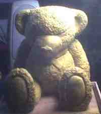 snoozing concrete teddy...